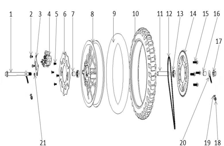 ROUE ARRIERE