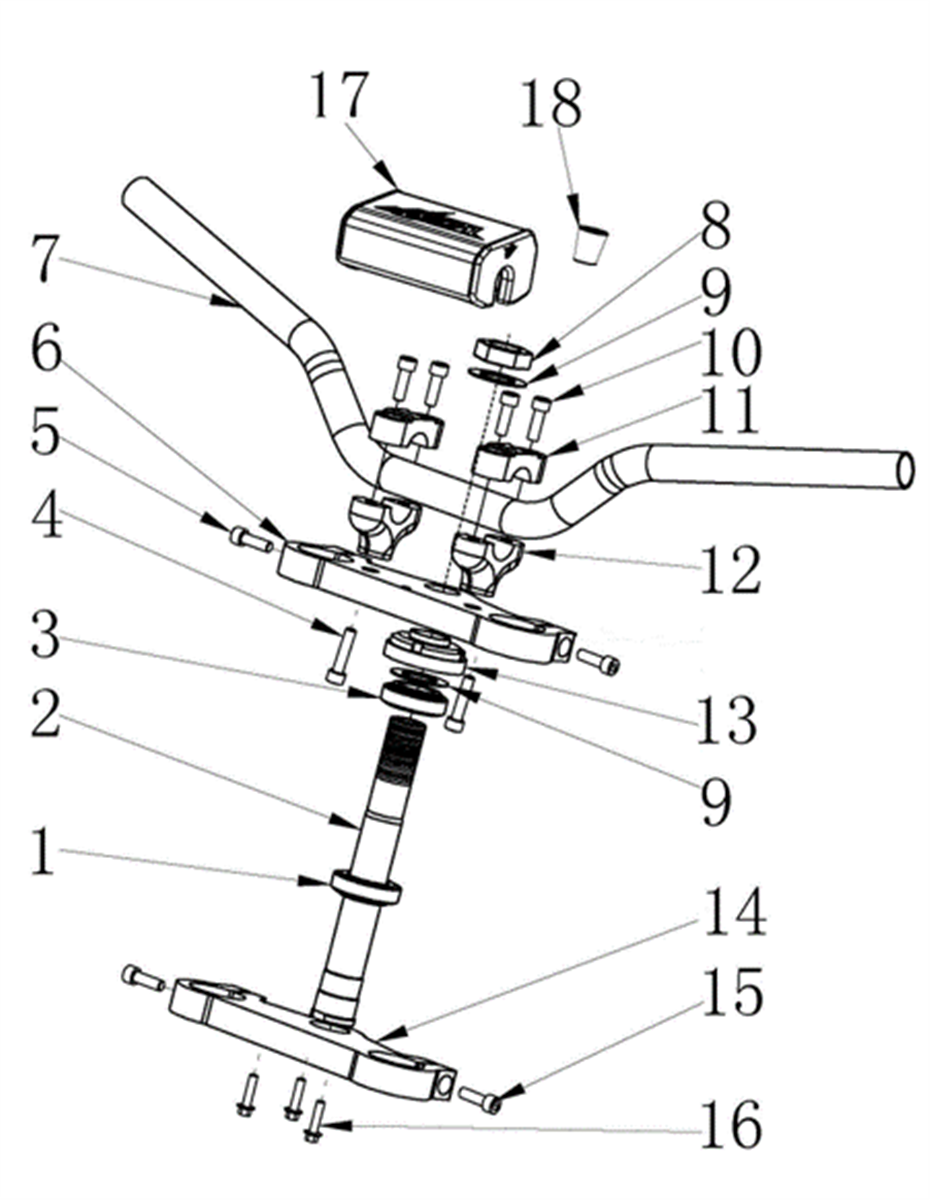 TÉ DE FOURCHE / GUIDON