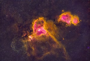 Heart and Soul Nebula processed with Photoshop and lightroom