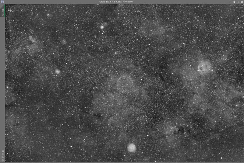 Abell 85 in 3nm Ha Filter imaged with mono 6200mm pro