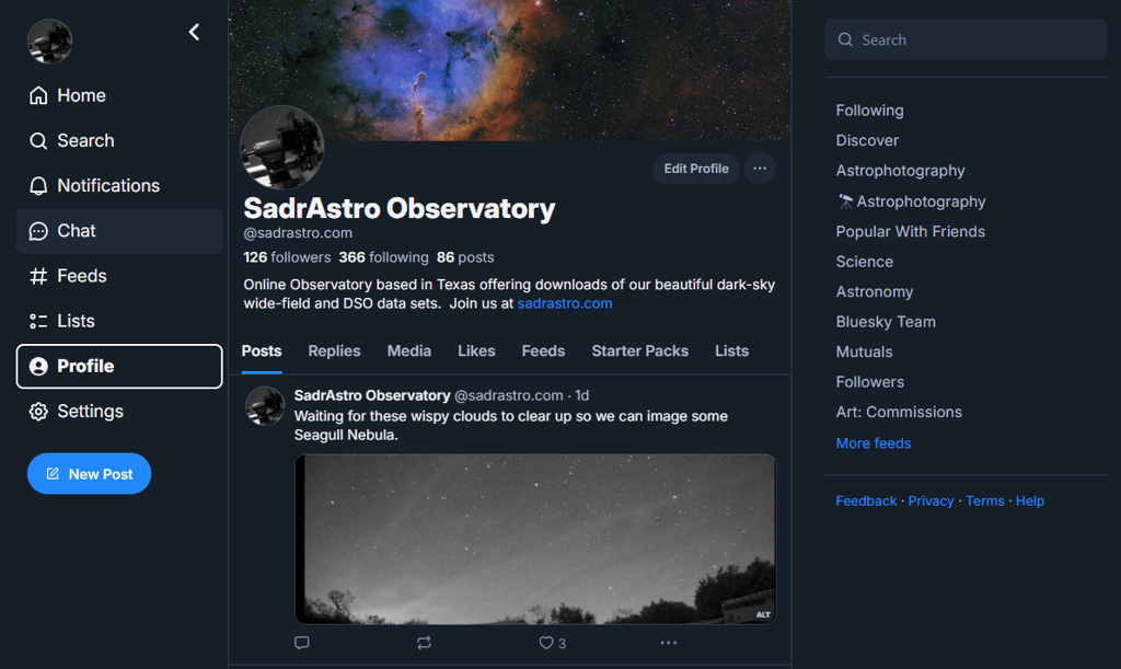 @sadrastro.com on BlueSky