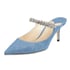 Crystal Arch Strap Mules 65 - Denim