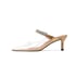 Crystal Arch Strap Mules 65 - Gold PVC
