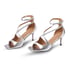 Women Mid Heel Strappy Sandals - Sliver