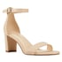 Pruce Ankle Strap Block Heel Sandals - Nude