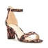 Pruce Ankle Strap Block Heel Sandals - leopard print