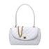 Rhinestone Shoulder Cross Chain Bag - White