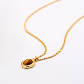 Tiger's Eye Necklace Earings