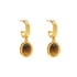 Tiger's Eye Necklace Earings - Brown Earings