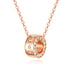 Crystal Necklace Women's Collar Chain Pendant - Gold