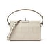 Retro crocodile pattern handbag - White