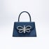 Rhinestones butterfly handbag - Blue