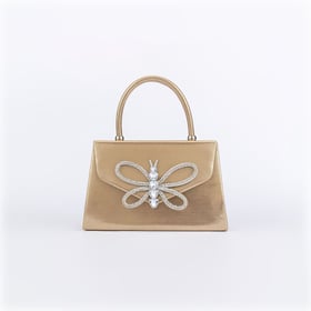Rhinestones butterfly handbag