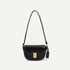 Saddle bag women's crossbody bag mini small shoulder bag retro shoulder bag - Black