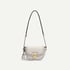 Saddle bag women's crossbody bag mini small shoulder bag retro shoulder bag - White