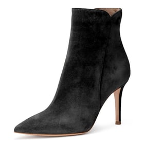 Pointed toe stiletto heel ankle boots