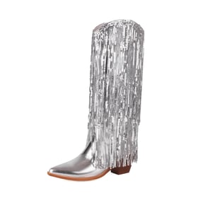 Fringe Tassel Western Cowboy Boots