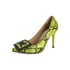 Square Buckle Pumps - Yellow