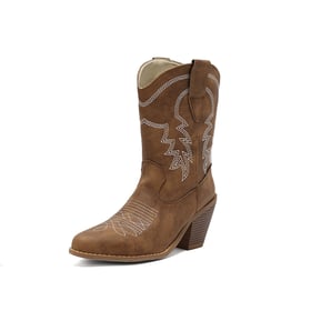 Classic Western Cowboy Ankle Boots