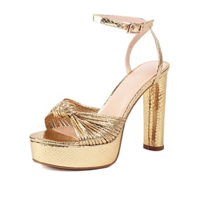 Open Toe Platform Bow High Heel Sandals