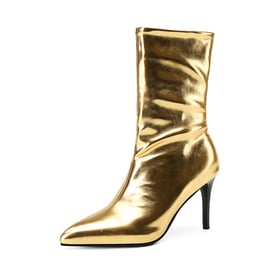 Metallic Ankle Boots