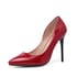 Women Pointed Toe Stiletto Heels Pumps - Red