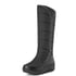 Womens Knee High No Heel Snow Boots - Black
