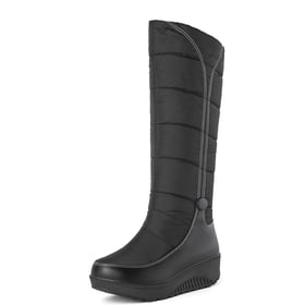 Womens Knee High No Heel Snow Boots