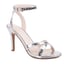 Women High Stiletto Heels Open Toe Sandals With Buckle - Silver
