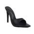 Womens Stiletto Heels Pointed Toe Open Toe Snake Pattern Sandals - Black