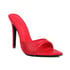 Women Stiletto Heels Pointed Toe Open Toe Sandals - Red