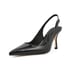 Pumps Womens Pointed Toe Kitten Heels Slingback Pumps - Black