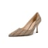 Pumps Women Pointed Toe Kitten Heels Pumps - Apricot
