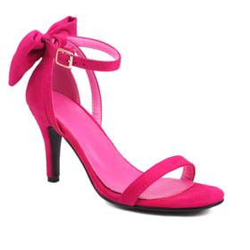 Bow Tie Knot Heeled Sandals