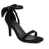 Bow Tie Knot Heeled Sandals - Black