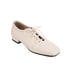 Women Pumps Square Toe Low Heels Pumps With Lace Up - White