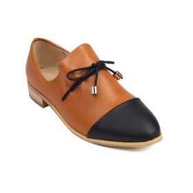 Flats Shoes Round Cap Toe Faux Leather Loafers