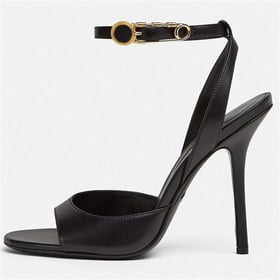 Women Stiletto Heels Open Toe Sandals With Buckle