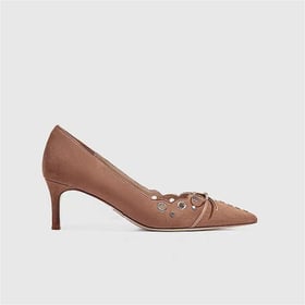 Womens Pumps Pointed Toe Stiletto Heels Hollow Out Pumps With Bow