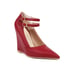 Wedge Ankle Strap - Red