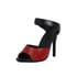 Women Pumps OpenToe Stiletto Heels Splicing Pumps - Red