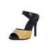 Women Pumps OpenToe Stiletto Heels Splicing Pumps - Yellow