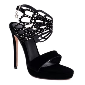 Rhinestones Ankle Strappy  Sandals Heels