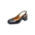 Women Mary Janes Pumps Square Toe Block Heels Slingback Pumps - Black
