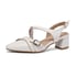 Strappy Buckle Slingback - White