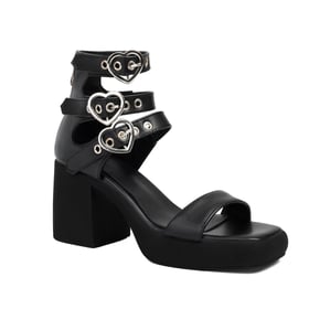 Multiple Ankle Strap Platform Sandals