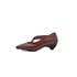 Women Pumps Pointed Toe Cone Heels Pumps - Brown