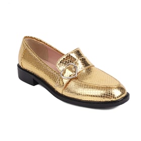 Metallic Slip On loafers