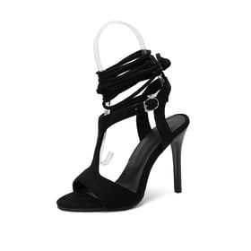 Strappy Ankle Strap Lace Up Heels Sandals