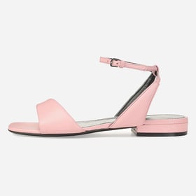 Women Flat Sandals Ankle Strap Open Square Toe Low Heeled Sandals With Buckle Summer Shoes